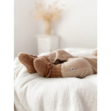 Petite Noé strikslofjes Merinowol brown