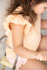 House of Jamie Ruffled Tee Vanilla Apricot