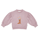 House of Jamie Balloon Sweater Rose Lilac