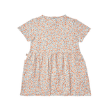House of Jamie Relaxed Pocket Dress Peach Blush Mini Floral
