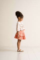 House of Jamie Ruffled Skirt Peach Blush