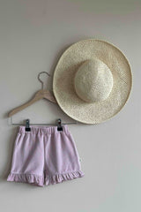 House of Jamie Ruffled Shorts Rose Lilac