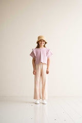 House of Jamie Classic Pants Gold Vertical Stripes