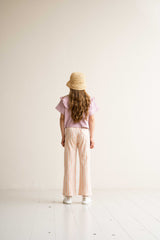 House of Jamie Classic Pants Gold Vertical Stripes