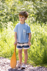 House of Jamie Oversized Pocket Tee Country Blue