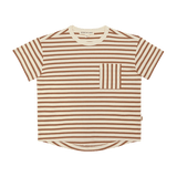 House of Jamie Oversized Pocket Tee Canyon Small Stripes