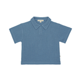 House of Jamie Oversized Polo Indigo