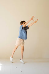 House of Jamie Oversized Polo Indigo