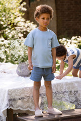 House of Jamie Muslin Bermuda Indigo