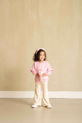 House of Jamie Frill Sweatshirt Poppy Peony