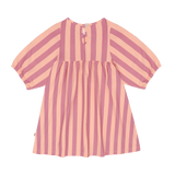 House of Jamie Balloon High Waist Dress Violet Bellini Stripes