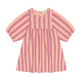 House of Jamie Balloon High Waist Dress Violet Bellini Stripes