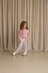 House of Jamie Classic Ruffled Pants Mauve Rose