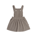 House of Jamie Ruffled Salopette Dress Sandshell Zig Zag