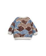 Play Up baby printed fleece sweater tones