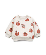 Play Up baby printed fleece sweater POMEGRANATE