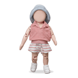 1+ in the family shorts PORTINATX strawberry