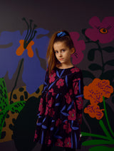 Mainio jaquard jurk mysterious blooms