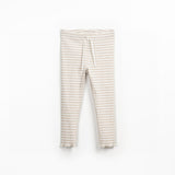 Play Up striped rib leggings Grés