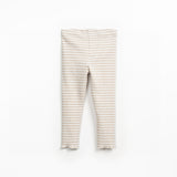 Play Up striped rib leggings Grés