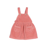 Búho baby corduroy dress peony
