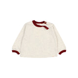 Búho baby melange t-shirt pomegranate
