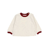 Búho baby melange t-shirt pomegranate