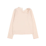 Búho ruffle t-shirt cream pink