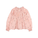 Búho vichy blouse peony