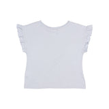 Búho linen girly t-shirt sky blue