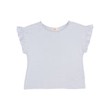 Búho linen girly t-shirt sky blue
