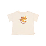 Búho banana t-shirt rib collar sand