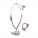 Feestbeest Ketting Bruin voor bedel
