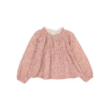 Búho speckle blouse burgundy