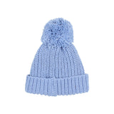 Búho soft knit hat soft blue