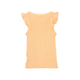 Búho rib ruffle t-shirt apricot