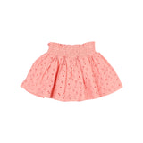 Búho embroidery skirt peach pink