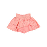 Búho embroidery skirt peach pink
