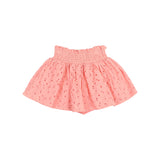 Búho embroidery skirt peach pink