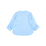 Búho linen kurta shirt provence blue