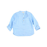 Búho linen kurta shirt provence blue