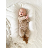 Petite Noé strikslofjes Merinowol brown