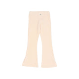 Búho rib velvet pants cream pink