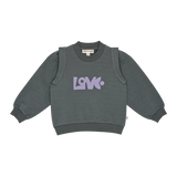 House of Jamie Shoulder Sweater Dark Slate