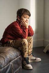 House of Jamie Pocket Sweatpants Camel Moustache