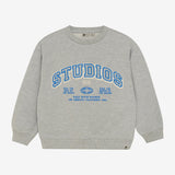 Daily Seven Oversized Sweater Artwork Medium Grey Melange