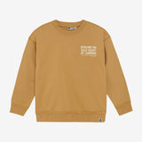 Daily Seven Oversized Sweater Backprint Light Chestnut