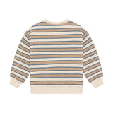 Daily Seven Oversized Sweater Big Stripe Sandshell