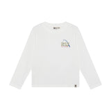 Daily Seven T-shirt Longsleeve Backprint Egret