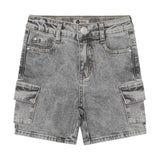 Daily Seven Denim Cargo Shorts Grey Denim